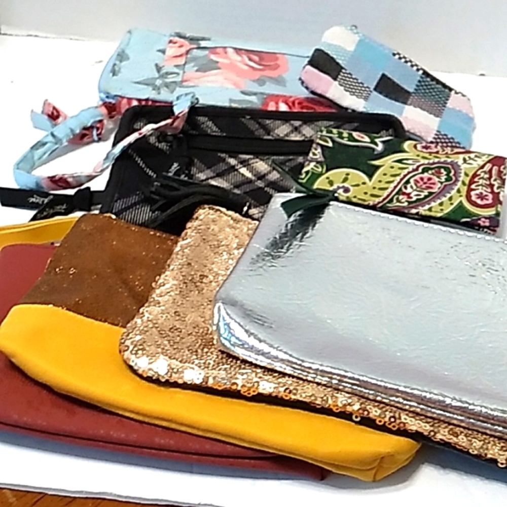 Bundle of makeup bags wallet